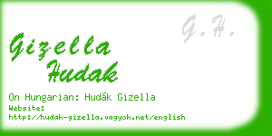 gizella hudak business card