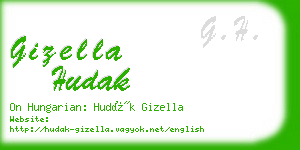 gizella hudak business card